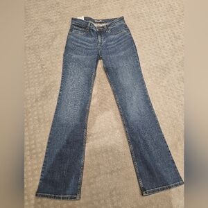 Wrangler Bootcut women's Jeans Blue Denim 5-Pocket Button Zip, NWT, 27/3 X 32